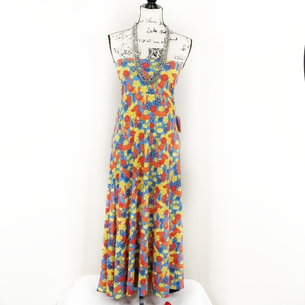 LULAROE ▪ Strapless Floral Maxi Dress, NWT